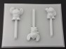 593sp Hawaiian Girl's Friend Chocolate or Hard Candy Lollipop Mold 